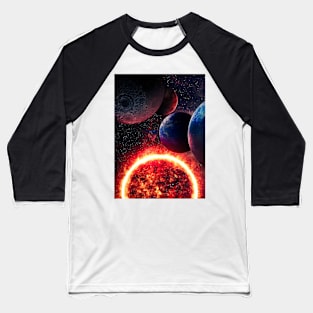 Multi Planets Baseball T-Shirt